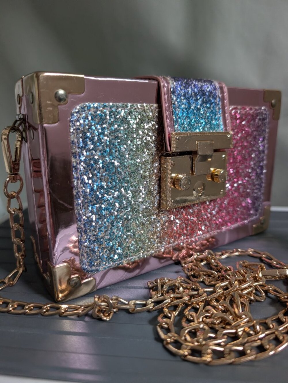 Chrome Pink Purse